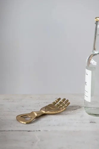 Miniatura 3 de Creative Co-Op Abrebotellas con diseño de mango único de latón, 5