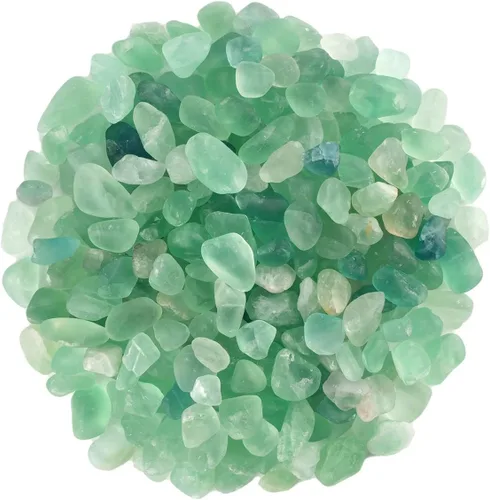 WAYBER 2 libras/920g Piedras de cuarzo cristal verde natural irregulares para acuarios, rocas y arenas de grava para tanques de tortugas, plantas