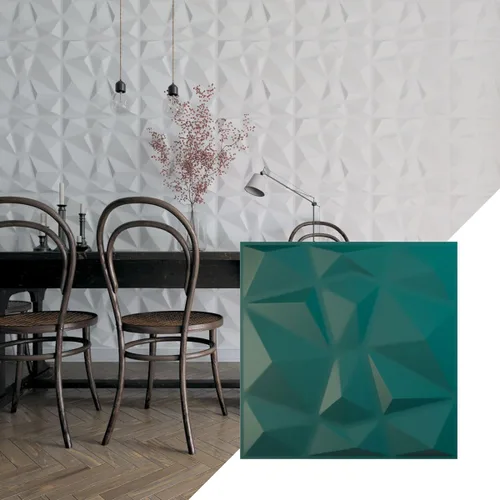 Miniatura 26 de Ekena Millwork 19 5/8 pulgadas de ancho x 19 5/8 pulgadas de alto, Niobe EnduraWall decorativo 3D, laguna satinada (cubre 2.67 pies cuadrados).