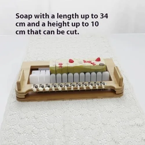 Miniatura 4 de Cortador de jabón de madera, una herramienta multifuncional para cortar jabón con 12 alambres de acero, el juego de herramientas de fabricación