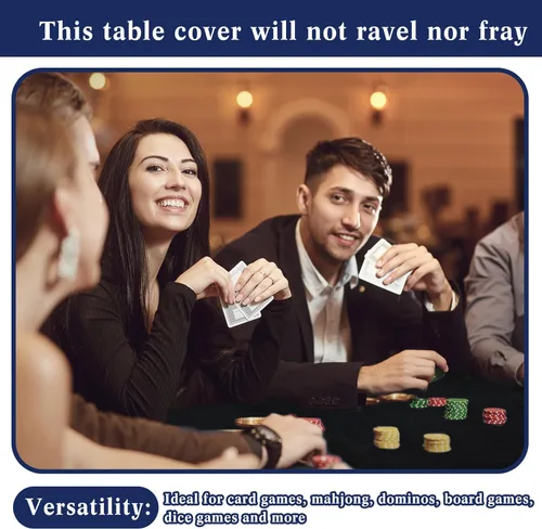 Miniatura 5 de Frienda Mantel plegable de fieltro para mesa de juegos, para jugar cartas de póquer, rompecabezas mahjong, juegos de mesa, mesa no incluida