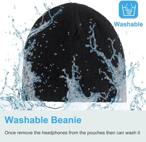 Miniatura 60 de Rotibox - Gorro inalámbrico con Bluetooth para deportes al aire libre, regalo de Navidad.