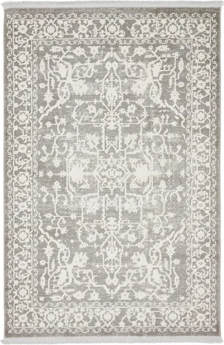 Miniatura 42 de Unique Loom Diseño tradicional clásico intrincado con detalles vintage envejecidos, alfombra de área, 3 pies 3 pulgadas x 5 pies 3 pulgadas, gris