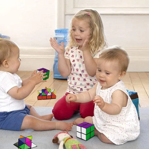 Miniatura 7 de Juguetes para niños de 8 a 12 años, juego de cubo mágico de estrella para niños de 9, 10, 11, 12 años, juguete clásico de cubo infinito