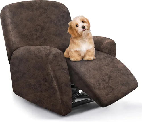 Miniatura 28 de molasofa Fundas de cuero para sillas reclinables, fundas para sillas reclinables grandes para silla reclinable, 4 piezas, fundas lavables que se
