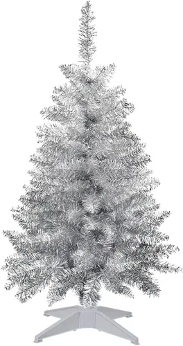 Miniatura 8 de Árbol de Navidad pequeño de 4 pies, árbol artificial mini de Navidad para decoración de Navidad y Halloween, árbol de Navidad artificial en negro