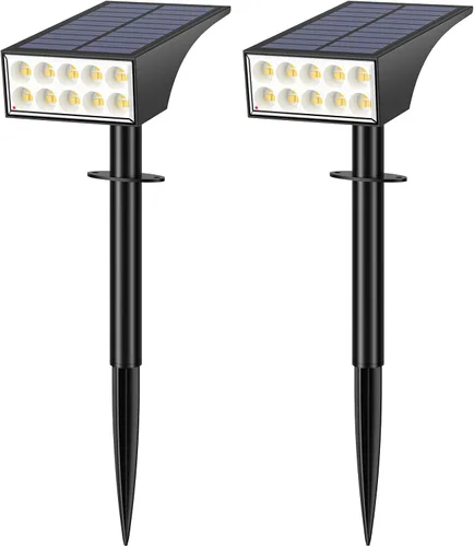 Miniatura 9 de WENATY - Luces solares para exteriores impermeables IP65, [paquete de 12 unidades/4 modos] foco solar para exteriores, de crepúsculo a amanecer