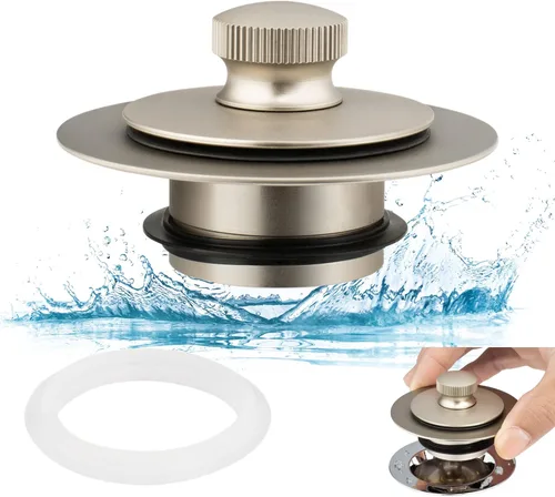 Artiwell Tapón universal de drenaje de baño y tapa de elevación y giro, tapón de drenaje de bañera, reemplaza la elevación y giro, desagües de