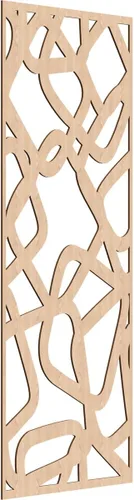 Miniatura 175 de Acme Paneles de pared decorativos de madera con calado, 9 3/8 pulgadas de ancho x 24 3/8 pulgadas de alto x 1/4 de alto, roble rojo