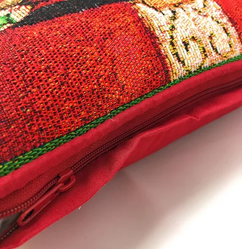 Miniatura 4 de Tache - Funda de almohada roja de Papá Noel, 1 pieza de 16 x 16 pulgadas, tapiz festivo, lindo Papá Noel está llegando a la ciudad, funda de almohada