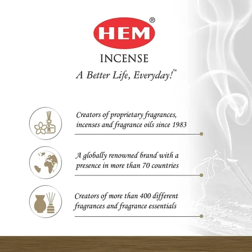 Miniatura 6 de VIEX HEM AGLAN Wholesaler, paquete de 6 tubos hexagonales de 20 varillas con soporte de incienso de madera, diferentes aromas hechos a mano