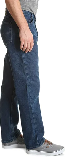 Miniatura 2 de Wrangler Authentics Jeans clásicos para hombre de ajuste relajado, con 5 bolsillos, de algodón