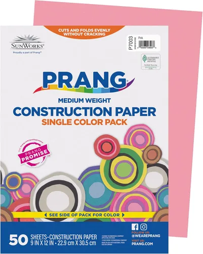 Miniatura 11 de Prang (Formerly SunWorks) Papel de construcción, blanco brillante, 9 x 12 pulgadas, 50 hojas