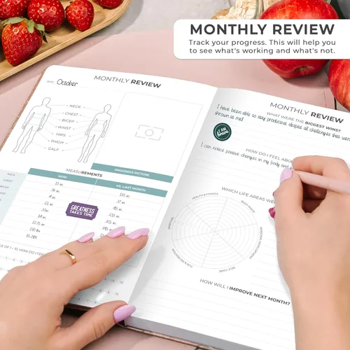 Miniatura 6 de Clever Fox Agenda semanal de comidas, diario de preparación de comidas semanal y diario con listas de compras y comestibles para planificación