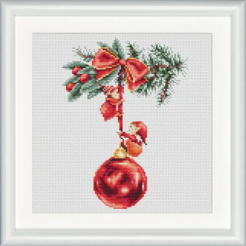 DUTCH STITCH BROTHERS - Kit de punto de cruz contado - DSB018A - Elfos de Navidad 2- Aida - 9,8 x 9,8 pulgadas - Bricolaje para adultos