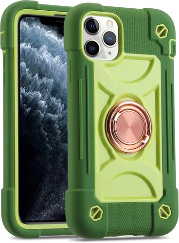 Miniatura 26 de MARKILL Funda compatible con iPhone Air de 6.5 pulgadas 2025 con soporte de anillo giratorio de 360 grados, protección contra caídas de grado