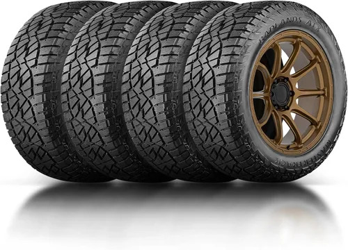 Juego de 4 (cuatro) neumáticos Mastertrack BADLANDS ATX 225/65R17 102H para todo terreno para todo terreno 225/65/17. Incluye 3 años de garantía de