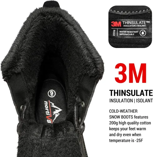 Miniatura 2 de NORTIV 8 Botas de nieve impermeables para hombre