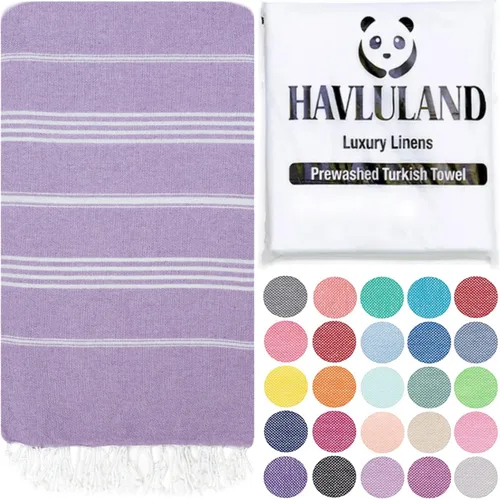 Miniatura 34 de Havluland - Juego de toallas de baño (100 % algodón turco)