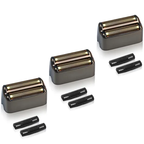 Miniatura 12 de Paquete de 2 láminas de repuesto para afeitadora y cortadores compatibles con BaBylissPRO Double FXFS2 de repuesto de lámina de metal para Azul