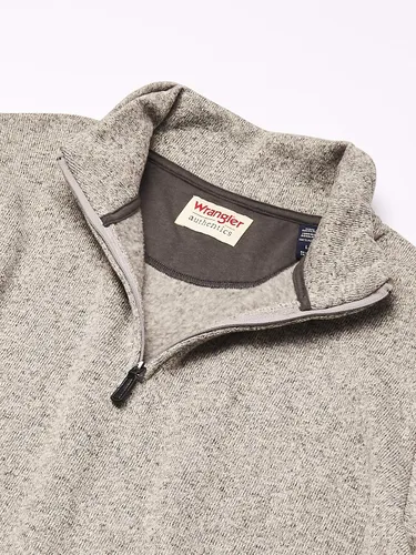 Miniatura 6 de Wrangler Authentics Suéter de vellón de manga larga con un cuarto de cremallera para hombre