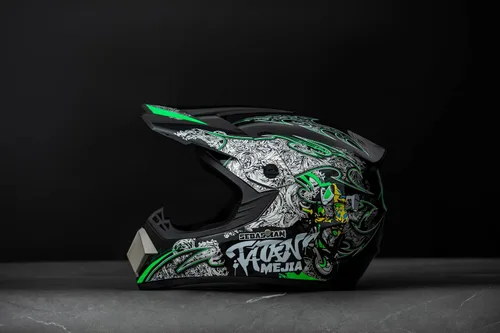 Miniatura 4 de Casco ATV Offroad Casco de motocross casco de motocicleta con guantes gafas máscara para hombres mujeres adultos jóvenes DOT/FMVSS 218 aprobado