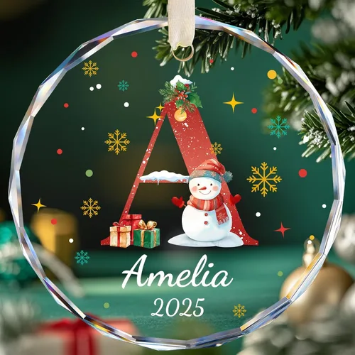 Miniatura 23 de Adornos de Navidad personalizados para la familia 2025, adornos de foto personalizados para el árbol de Navidad, adorno de foto, decoración de árbol