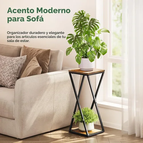 Miniatura 6 de Bamworld Soporte Alto para Plantas de Interior Estante de Esquina para Plantas Soporte Escalonado para Plantas Mesa de Madera para Plantas Soportes