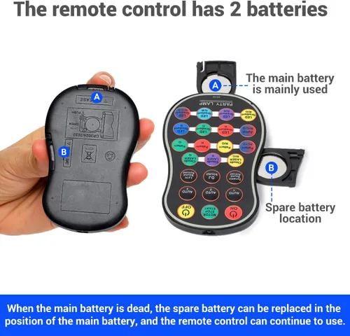 Miniatura 7 de Enjoyedled Luces de fiesta de escenario de discoteca para DJ, efecto de luz láser del norte, iluminación estroboscópica LED RGB activada por sonido