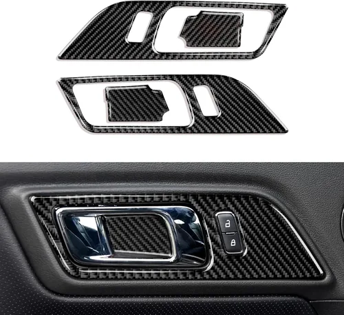 Miniatura 11 de Adhesivo de vinilo de fibra de carbono para panel de marco de engranajes para Ford Mustang 2015, 2016, 2017, 2018, 2019, 2020, 2021, 2022, 2023