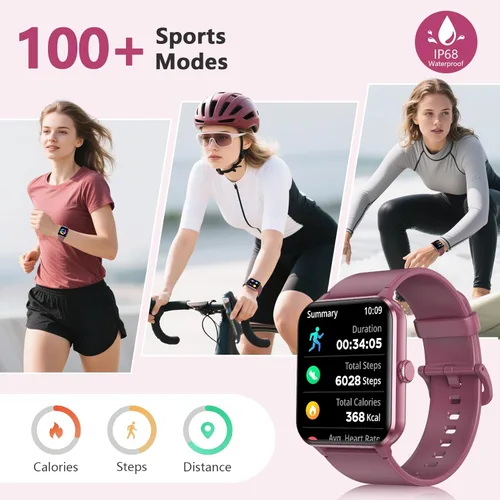 Miniatura 2 de Blackview 2026 Fitness Tracker (Answer/Make Calls), Smart Watch for Men and Women with Heart Rate/SpO2/Sleep Monitor/2 Straps, 100+ Sports Modes