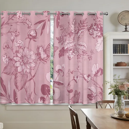 Miniatura 37 de Cortinas opacas negras y doradas, cortinas modernas de mediados de siglo para dormitorio, sala de estar, 63 pulgadas de largo, juego de 2 paneles
