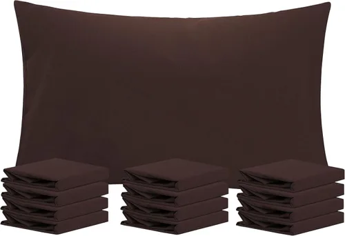 Miniatura 12 de NTBAY Paquete de 12 fundas de almohada Queen 100% microfibra cepillada, súper suaves y acogedoras, resistentes a las arrugas, la decoloración