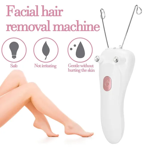 Miniatura 2 de Depiladora eléctrica de belleza para mujer, depiladora de belleza facial eléctrica inalámbrica, depilación facial para mujeres, removedor de vello