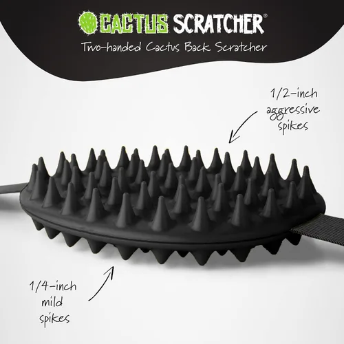 Miniatura 3 de Rascador de Espalda Original Cactus Scratcher - Herramienta de Rascado de Espalda de 2 Caras para Áreas de Difícil Acceso, Correa Duradera de 45