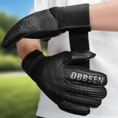 Miniatura 4 de Guantes de portero de fútbol con espinas para los dedos, guantes de portero de fútbol para niños, jóvenes y adultos, agarre fuerte antideslizante