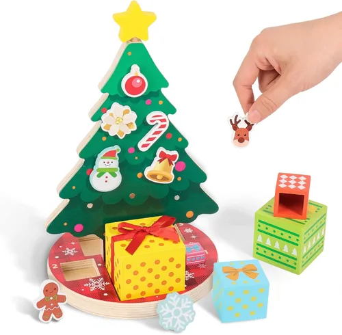 Miniatura 10 de Woodtoe Juguetes de habilidad motora fina para niños pequeños, juguetes sensoriales de madera Montessori para niños pequeños de 3, 4, 5, 6 años
