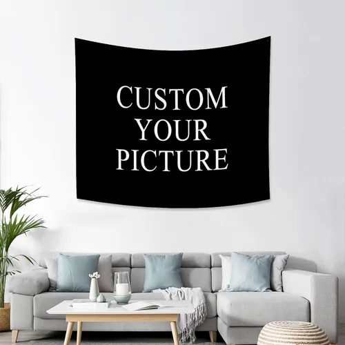 Miniatura 6 de Canessioa Tapiz personalizado para cargar imágenes personalizadas, tapiz personalizado, pancarta, logotipo, diseño de texto, tapiz para colgar