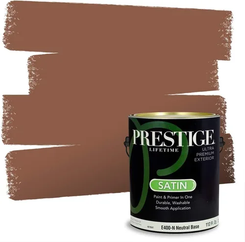 Miniatura 37 de PRESTIGE Pintura exterior e imprimación en uno, bronceado Aberdeen, plano, 1 galón