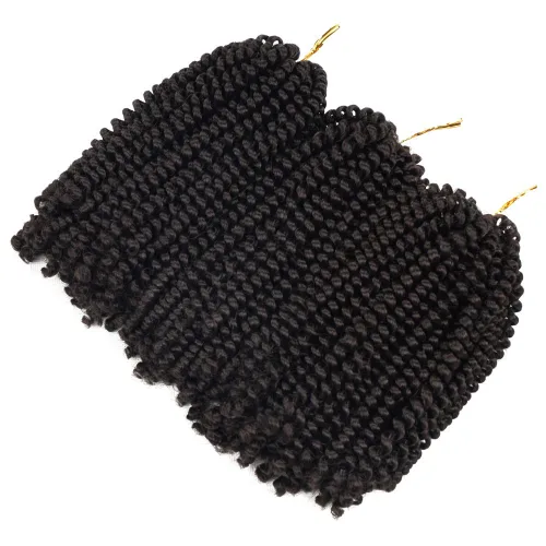 Miniatura 48 de Beyond Beauty Cabello de Ganchillo Spring Twist 90 hebras 8 pulgadas Spring Twists Esponjosas Trenzado, Trenzas de Ganchillo Spring Twist Bomb Twist