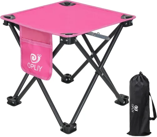 Miniatura 13 de Opliy Taburete de campamento, silla pequeña plegable de 13.5 pulgadas, taburete de campamento portátil para camping, pesca, senderismo, jardinería