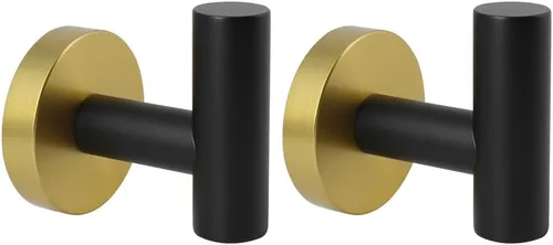 Miniatura 9 de kimzcn Ganchos de acero inoxidable cepillado para toallas, ropa de baño, garaje, hotel, armario, armario, esponjas, gancho para bata, montaje