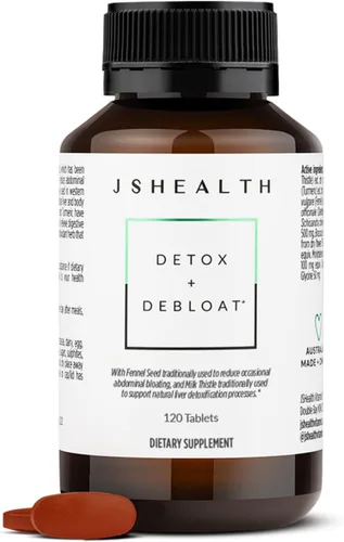 Miniatura 9 de JSHealth Vitaminas desintoxicantes y deshinchan fórmula de salud hepática Píldoras de desintoxicación del hígado Fórmula deshinchante con cardo