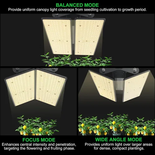 Miniatura 5 de La luz LED de cultivo de plantas de 100 W cumple con los requisitos de crecimiento de las plantas, diseño ajustable multiángulo, colgante adecuado