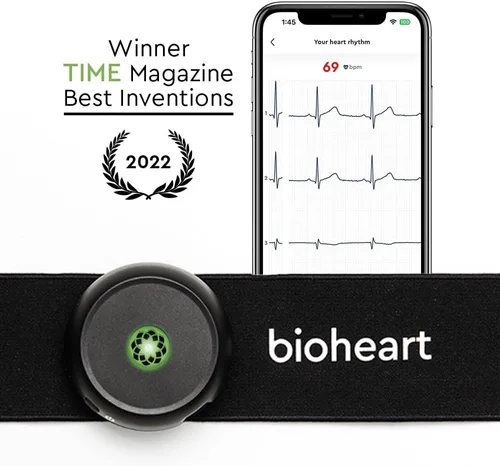 Miniatura 3 de Bioheart Monitor de frecuencia cardíaca continuo 24/7 Sin necesidad de receta Dispositivo inteligente portátil Correa para el pecho