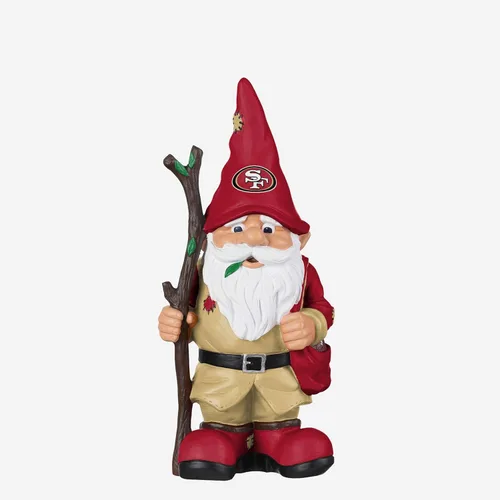FOCO NFL Team Logo Holding Stick Garden Statue Outdoor Gnome