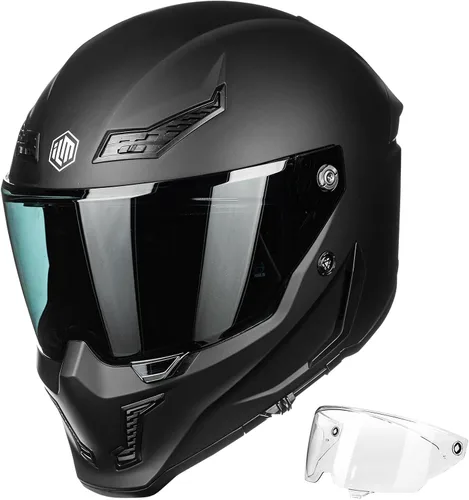 Miniatura 17 de ILM Cascos para Motocicleta para Adultos Hombres Mujeres Casco Integral DOT ECE con Visor Dual para Carreras en Calle con Pinlock Modelo MF509