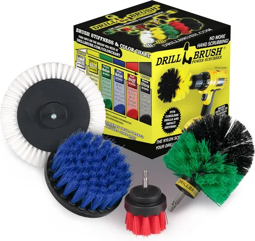 Miniatura 8 de Drillbrush Azul – Juego de accesorios de cepillo de limpieza de barco – Aluminio – Madera – Detalle personal de embarcaciones – Kit de limpieza