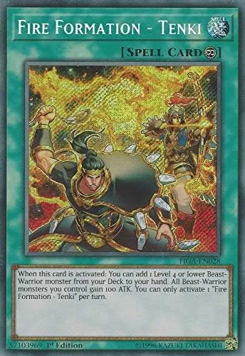 Yu-Gi-Oh! - Formación de Fuego - Tenki - FIGA-EN028 - Secret Rare - 1ª Edición - Fists of The Gadgets