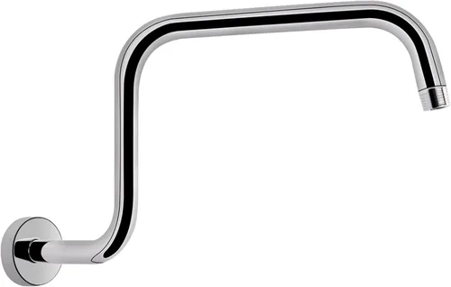 Miniatura 19 de Brazo de ducha en forma de S, tubo de extensión de cabezal de ducha de altura alta, conexión estándar de 1/2 pulgada con brida, impresionante